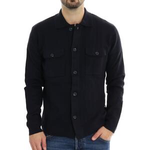 OVERSHIRT IN MAGLIA BLU